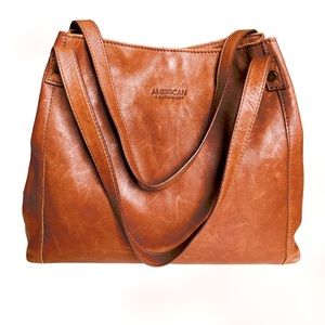 American Leather Co Liberty Butter Leather Shoulder Bag Tote Bag Women’s